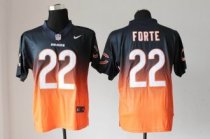 NEW Chicago Bears 22 Matt Forte Black Orange Drift Fashion II Elite NFL Jerseys