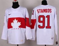 Olympic 2014 CA 91 Steven Stamkos White Stitched NHL Jersey