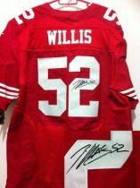 Nike San Francisco 49ers -52 Patrick Willis Red Team Color Mens Stitched NFL Elite Autographed Jerse