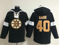 Boston Bruins -40 Tuukka Rask Black NHL Pullover Hoodie