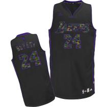 Los Angeles Lakers -24 Kobe Bryant Black Camo Fashion Stitched NBA Jersey