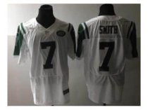 2013 NFL NFL NEW New York Jets 7 Geno Smith White Jerseys(Elite)