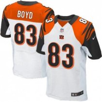 Nike Bengals -83 Tyler Boyd White Stitched NFL Elite Jersey