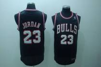 Chicago Bulls -23 Michael Jordan Stitched Black White Number NBA Jersey