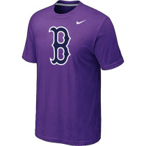 MLB Boston Red Sox Heathered Nike Purple Blended T-Shirt