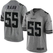 Nike Minnesota Vikings -55 Anthony Barr Gray Stitched NFL Limited Gridiron Gray Jersey