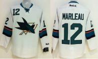 San Jose Sharks -12 Patrick Marleau White Stitched NHL Jersey