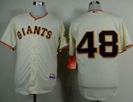 San Francisco Giants #48 Pablo Sandoval Cream Stitched MLB Jersey