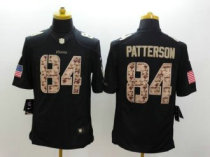 Nike Minnesota Vikings -84 Patterson Black NFL Limited Salute to Service Jersey