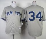 New York Yankees -34 Brian McCann Grey Stitched MLB Jersey