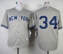 New York Yankees -34 Brian McCann Grey Stitched MLB Jersey