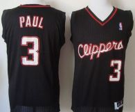 Los Angeles Clippers -3 Chris Paul Black Revolution 30 Stitched NBA Jersey