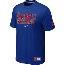 Los Angels of Anaheim Blue Nike Short Sleeve Practice T-Shirt