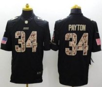 Nike Chicago Bears -34 Walter Payton Black NFL Limited Salute to Service jersey