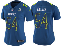 WOMEN'S NFC 2017 PRO BOWL SEATTLE SEAHAWKS #54 BOBBY WAGNER BLUE GAME JERSEY