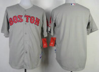 Boston Red Sox Blank Stitched Grey MLB Jersey