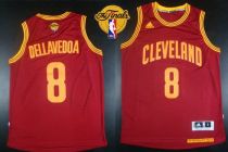 Revolution 30 Cleveland Cavaliers -8 Matthew Dellavedova Red The Finals Patch Stitched NBA Jersey