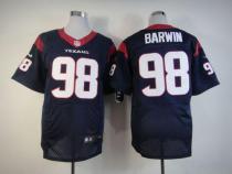 Nike Houston Texans #98 Connor Barwin Navy Blue Team Color Men's Stitched NFL Elite Jersey