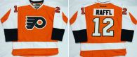Philadelphia Flyers -12 Michael Raffl Orange Home Stitched NHL Jersey
