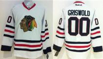 Chicago Blackhawks -00 Clark Griswold White Stitched NHL Jersey
