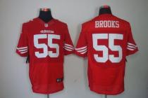 Nike San Francisco 49ers #55 Ahmad Brooks Red Team Color Men‘s Stitched NFL Elite Jersey