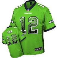 Nike Seattle Seahawks #12 Fan Green Men‘s Stitched NFL Elite Drift Fashion Jersey