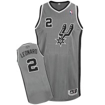 San Antonio Spurs -2 Kawhi Leonard Grey Alternate Stitched NBA Jersey