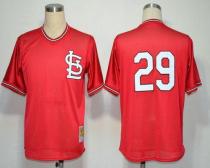 Mitchell And Ness St Louis Cardinals #29 Vince Coleman Red Throwback Stitched MLB Jersey