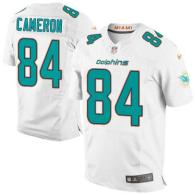 Nike Miami Dolphins #84 Jordan Cameron White Men's Stitched NFL New Elite Jersey