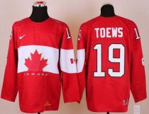 Olympic 2014 CA 19 Jonathan Toews Red Stitched NHL Jersey