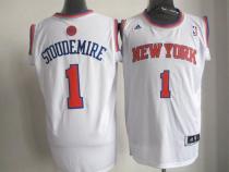 New York Knicks -1 Amare Stoudemire White Home New 2012-13 Season Stitched NBA Jersey