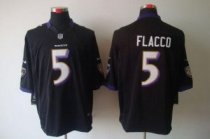 Nike Ravens -5 Joe Flacco Black Alternate Stitched NFL Limited Jersey