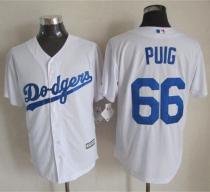 Los Angeles Dodgers -66 Yasiel Puig White New Cool Base Stitched MLB Jersey