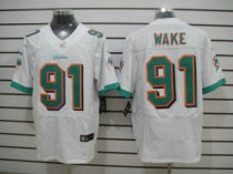 Nike Dolphins -91 Cameron Wake White Stitched NFL Elite Jersey