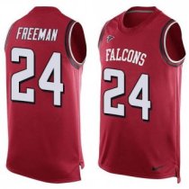 Nike Atlanta Falcons 24 Devonta Freeman Red Team Color Stitched NFL Limited Tank Top Jersey