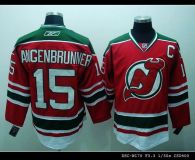 New Jersey Devils -15 Jamie Langenbrunner Stitched Red and Green CCM Throwback NHL Jersey