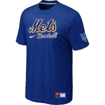 New York Mets Blue Nike Short Sleeve Practice T-Shirt