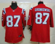 Nike Patriots -87 Rob Gronkowski Red Alternate Stitched NFL Limited Jersey