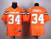 Nike Cleveland Browns -34 Isaiah Crowell Orange Alternate Men's Stitched NFL New Elite Jersey