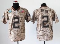 Nike Falcons -2 Matt Ryan Camo Men's Stitched NFL New Elite USMC Jersey