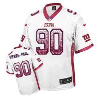 Nike New York Giants #90 Jason Pierre-Paul White Men's Stitched NFL Elite Drift Fashion Jersey