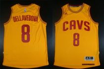 Revolution 30 Cleveland Cavaliers -8 Matthew Dellavedova Gold Stitched NBA Jersey
