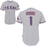 Texas Rangers #1 Elvis Andrus Grey Stitched MLB Jersey