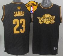 Cleveland Cavaliers -23 LeBron James Black Precious Metals Fashion The Finals Patch Stitched NBA Jer