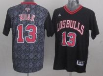 Chicago Bulls -13 Joakim Noah Black New Latin Nights Stitched NBA Jersey