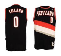 Portland Trail Blazers -0 Damian Lillard Black Revolution 30 Stitched NBA Jersey