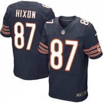 NEW Chicago Bears -87 Domenik Hixon Navy Blue Team Color NFL Elite Jersey
