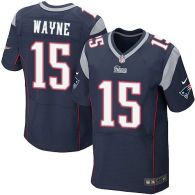 Nike New England Patriots -15 Reggie Wayne Navy Blue Team Color Mens Stitched NFL Elite Jersey