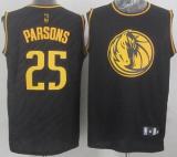 Dallas Mavericks -25 Chandler Parsons Black Precious Metals Fashion Stitched NBA Jersey