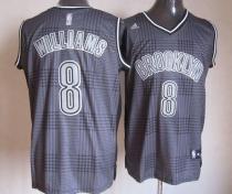 Brooklyn Nets -8 Deron Williams Black Rhythm Fashion Stitched NBA Jersey